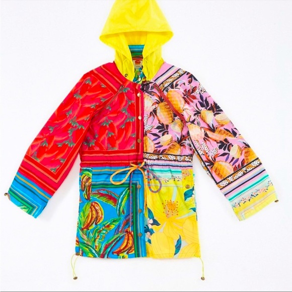 FARM Rio Jackets & Blazers - Farm Rio Scarf Mix Parka Coat